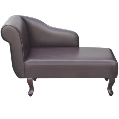 Chaise longue Marron Similicuir
