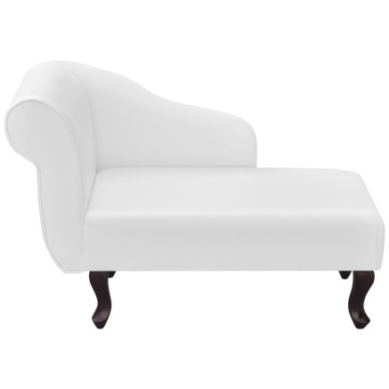 Chaise longue Blanc Similicuir 2