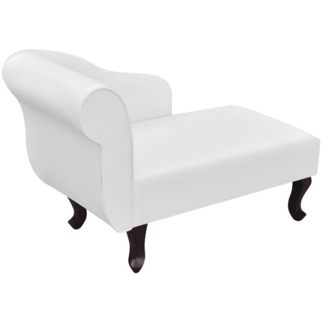 Chaise longue Blanc Similicuir