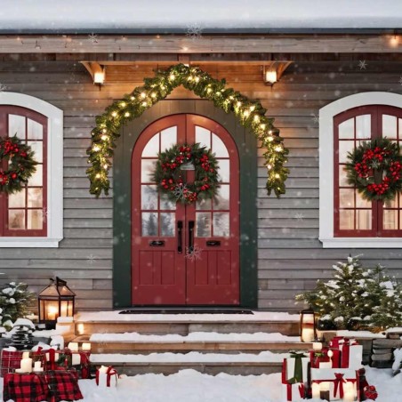 Guirlande de Noël avec lumières LED 10 m