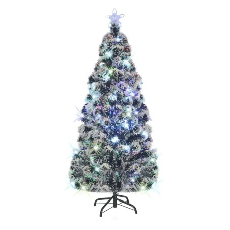 Arbre de Noël pré-éclairé avec support et LED 180 cm fibre optique