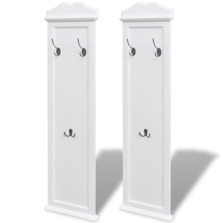 Portemanteaux 2 pcs Blanc 2