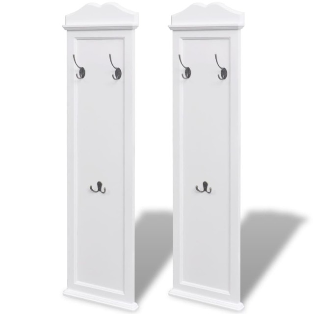 Portemanteaux 2 pcs Blanc