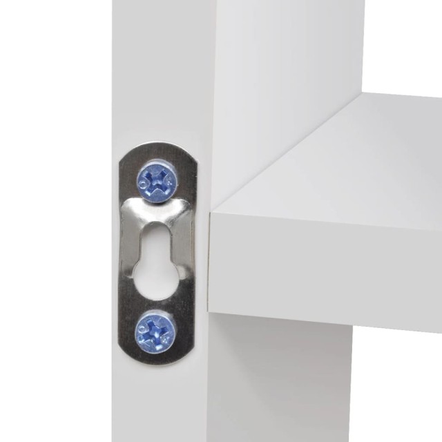 Étagère murale d'affichage 8 compartiments Blanc