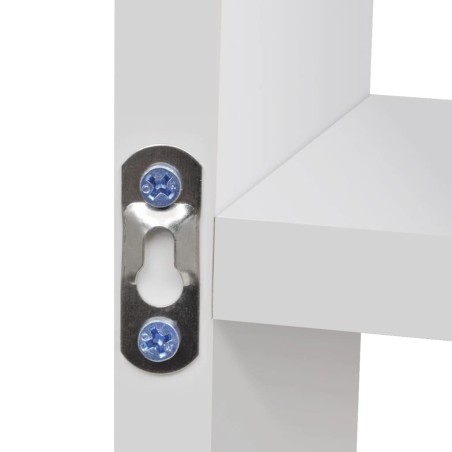 Étagère murale d'affichage 8 compartiments Blanc