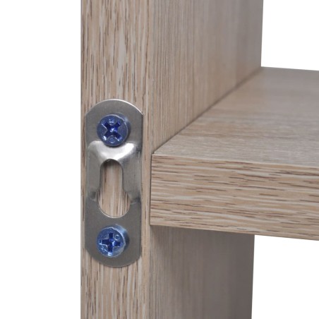 Étagère murale 8 compartiments Couleur de chêne