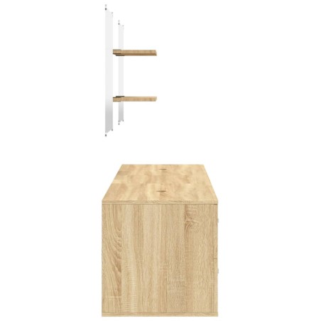 Ensemble de meubles salle de bain 5 pcs chêne bois d'ingénierie