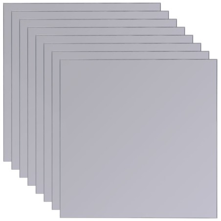 Carreaux de miroir sans cadre 8 pcs 20,5 cm