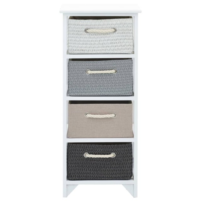 Armoire de rangement 4 tiroirs Bois