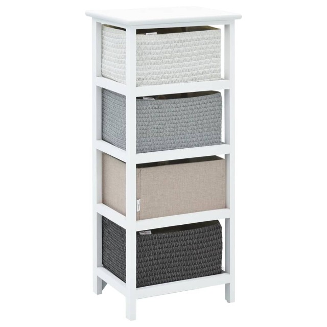 Armoire de rangement 4 tiroirs Bois