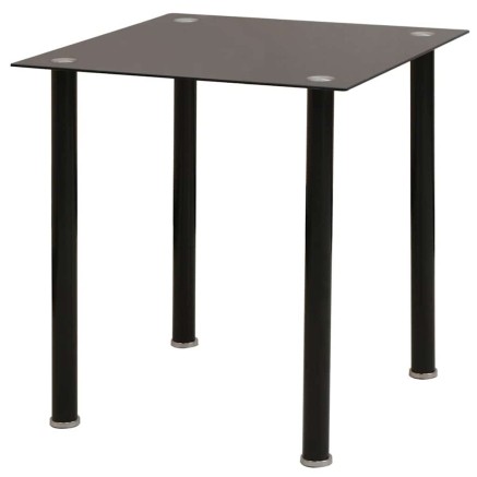 Ensemble table et chaise de salle à manger 5 pièces noir 2