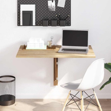Table murale rabattable en chêne 100x60 cm