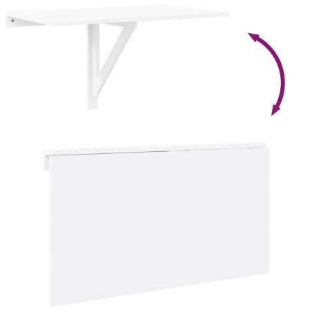 Table murale rabattable Blanc 100x60 cm