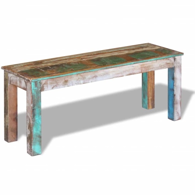 Banc 110x35x45 cm Bois de récupération massif
