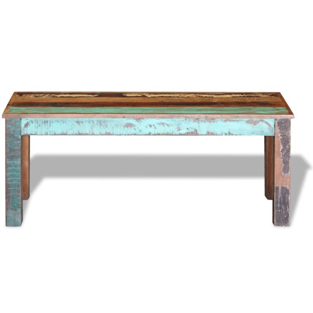 Banc 110x35x45 cm Bois de récupération massif