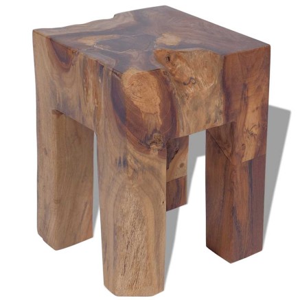 Tabouret Bois de teck massif 2