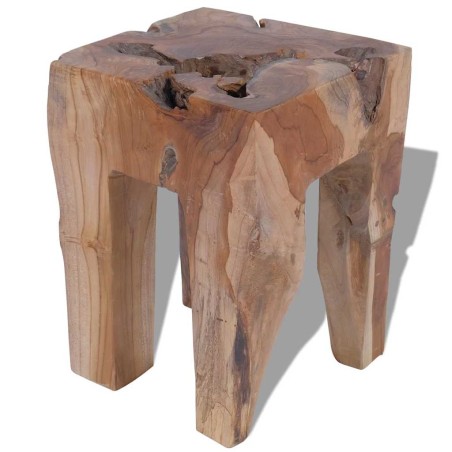 Tabouret Bois de teck massif