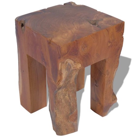 Tabouret Bois de teck massif