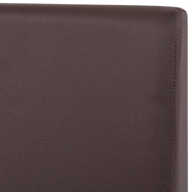 Table et chaises 7 pcs Cuir synthétique Chêne Marron