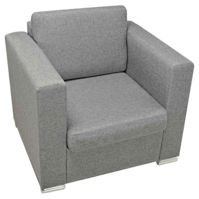 Fauteuil gris foncé tissu