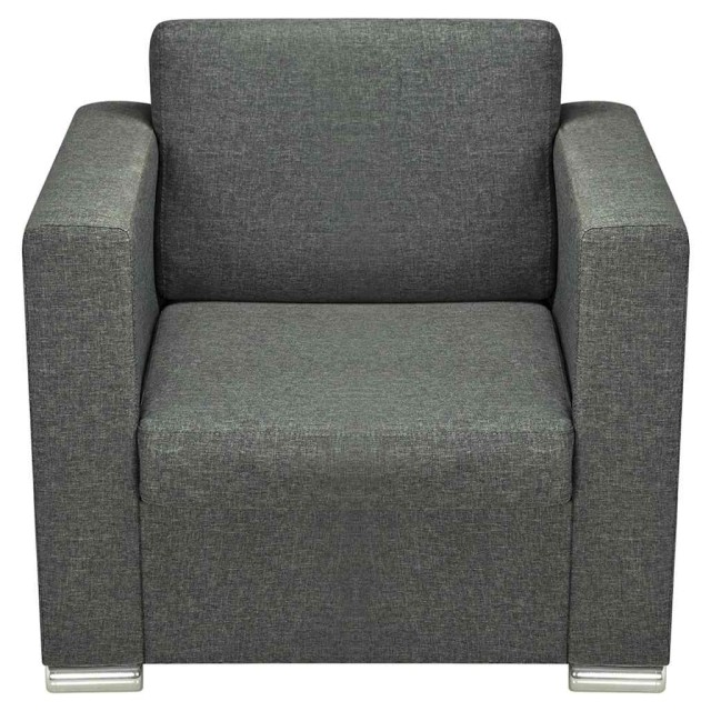 Fauteuil gris foncé tissu