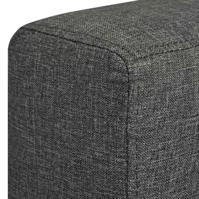 Fauteuil gris foncé tissu