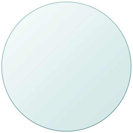 Dessus de table ronde en verre trempé 900 mm
