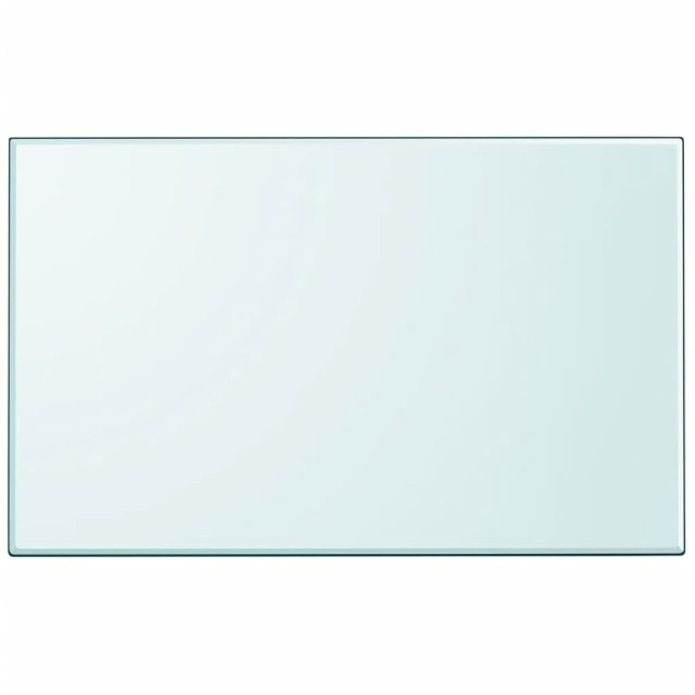 Dessus de table rectangulaire en verre trempé 1000 x 620 mm