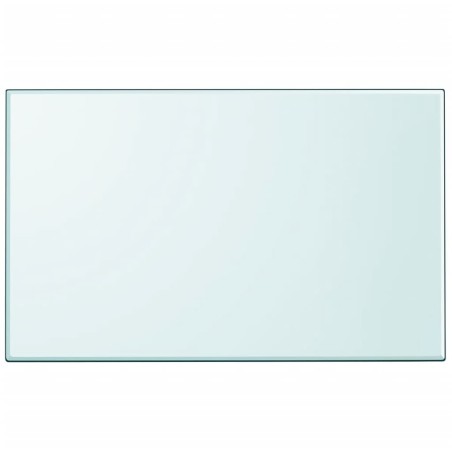 Dessus de table rectangulaire en verre trempé 1000 x 620 mm