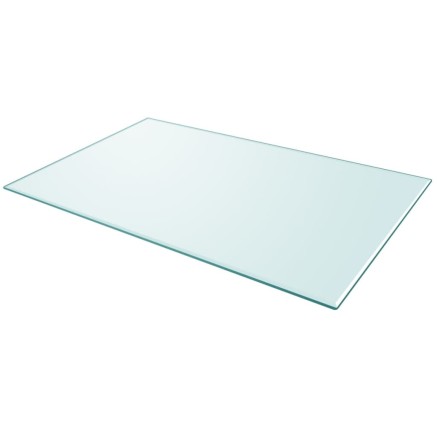 Dessus de table rectangulaire en verre trempé 1000 x 620 mm 2
