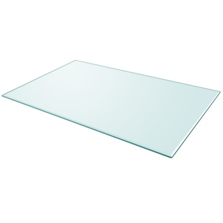 Dessus de table rectangulaire en verre trempé 1000 x 620 mm