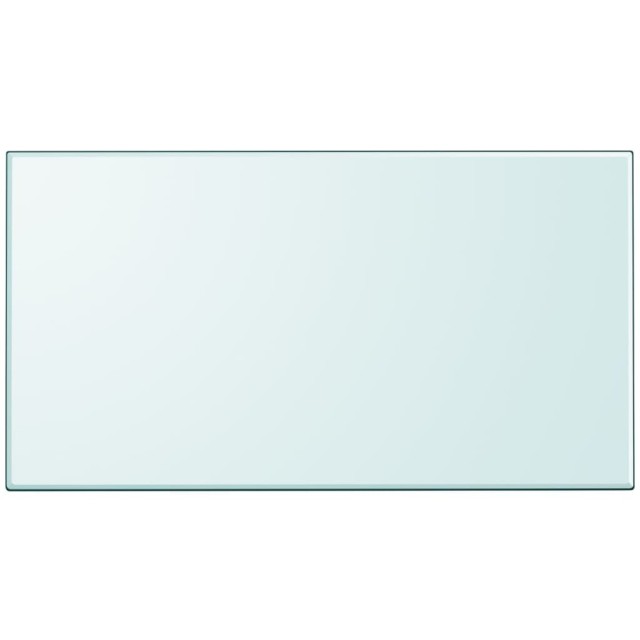 Dessus de table rectangulaire en verre trempé 1200 x 650 mm