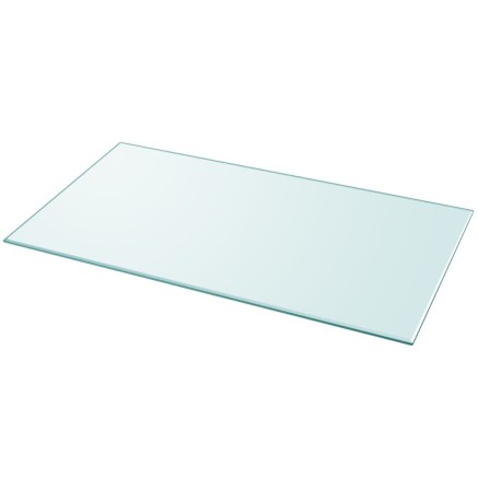 Dessus de table rectangulaire en verre trempé 1200 x 650 mm 2