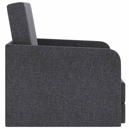 Fauteuil convertible gris foncé tissu