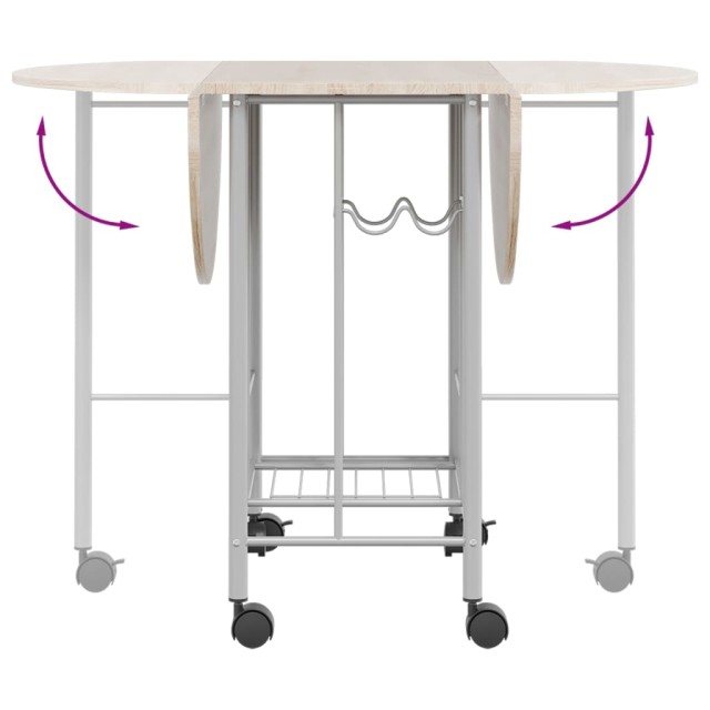 Ensemble de salle à manger pliable 5 pièces MDF