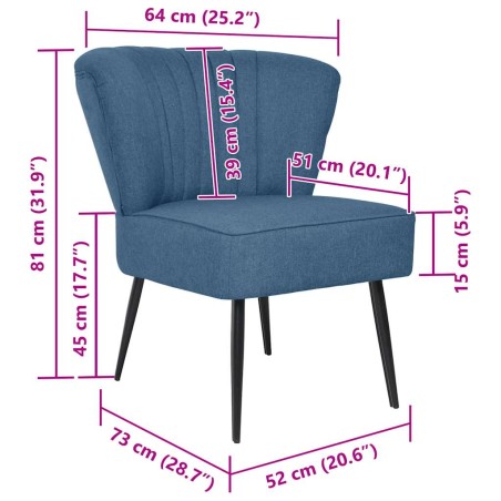 Chaise de cocktail vert tissu