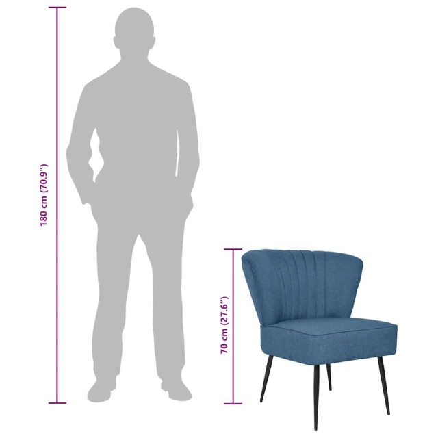 Chaise de cocktail vert tissu