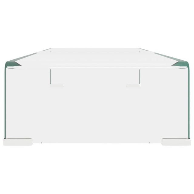 Meuble TV/pour moniteur 70x30x13 cm verre transparent