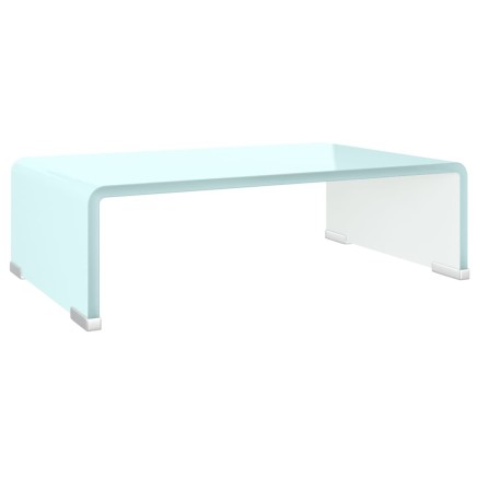 Meuble TV/Support pour moniteur 40x25x11 cm verre vert 2