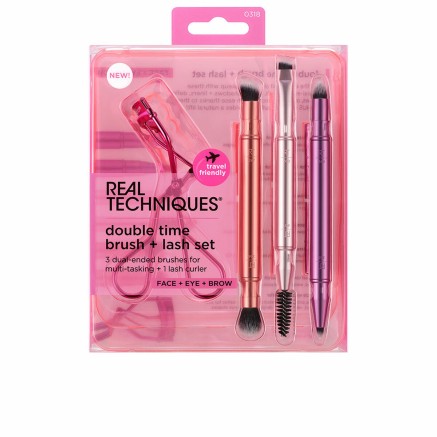 Set of Make-up Brushes Real Techniques DOUBLE TIME BRUSH + LAST 4 Piec