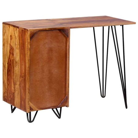 Bureau avec 1 tiroir et 1 armoire Bois massif