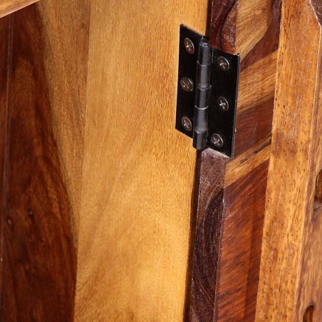 Bureau avec 1 tiroir et 1 armoire Bois massif