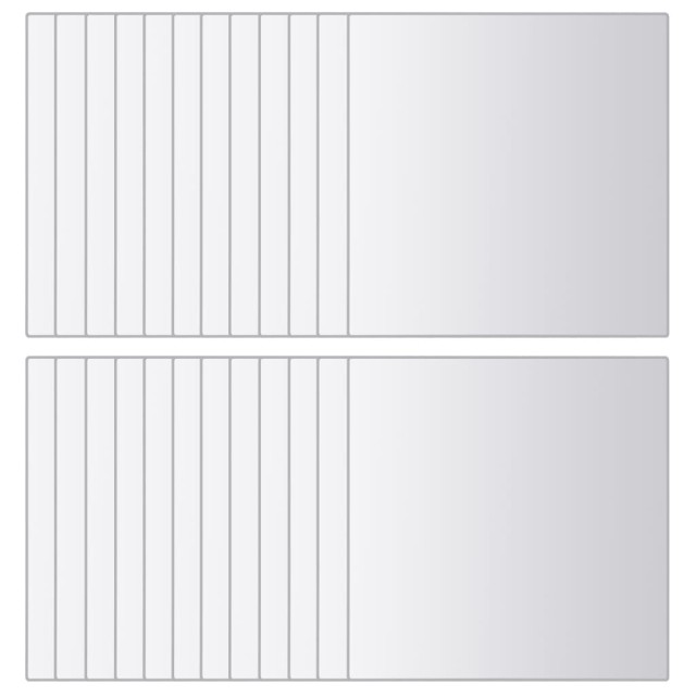 Carreau de miroir 24 pcs Carré Verre