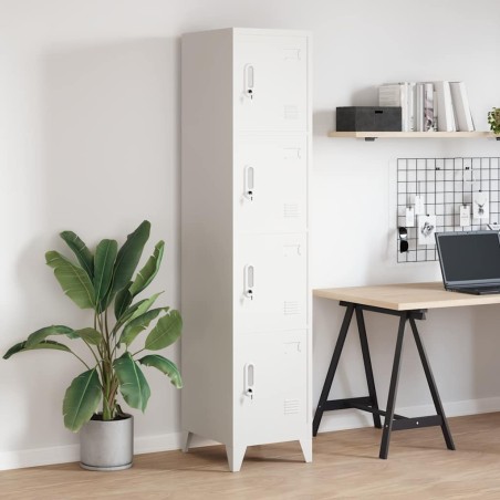 Armoire à casier avec 4 compartiments 38x45x180 cm