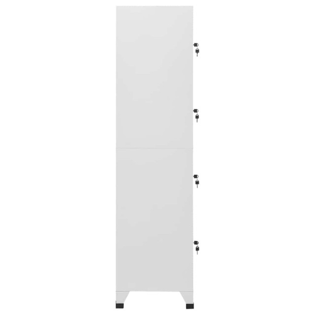 Armoire à casier avec 4 compartiments 38x45x180 cm