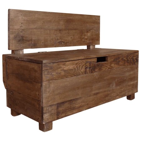 Banc bois massif d'acajou 86x40x60 cm
