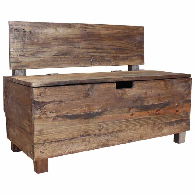 Banc bois massif d'acajou 86x40x60 cm