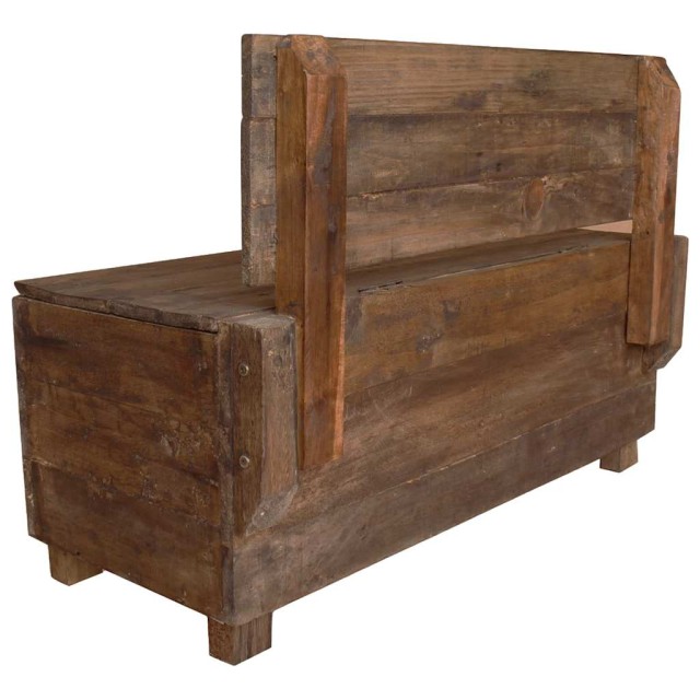 Banc bois massif d'acajou 86x40x60 cm