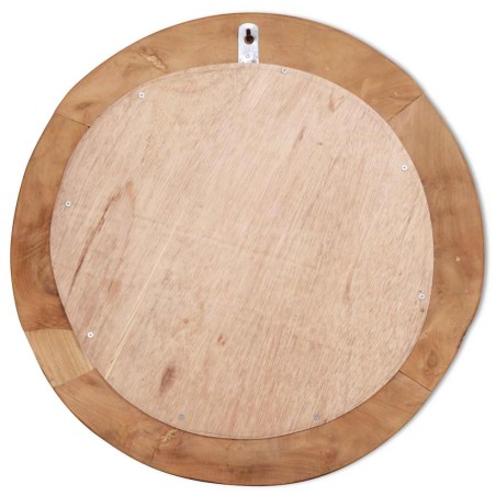Miroir décoratif Teck 60 cm Rond
