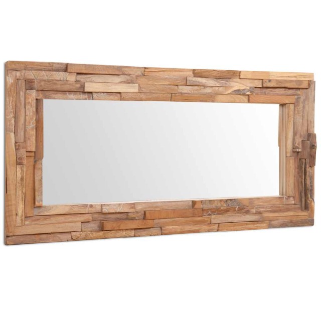 Miroir décoratif Teck 120x60 cm Rectangulaire